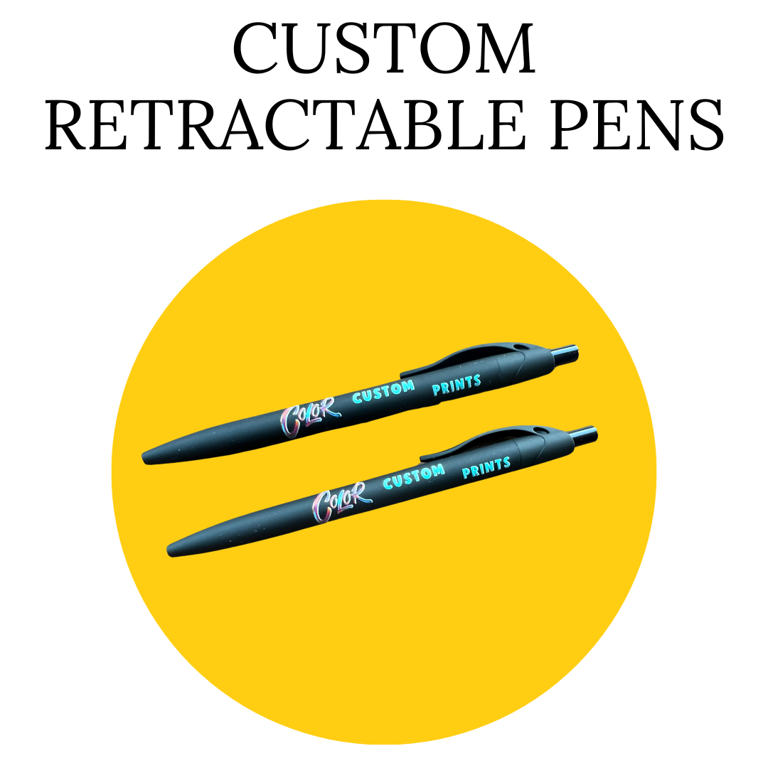 Custom Retractable Pens – Color Custom Prints