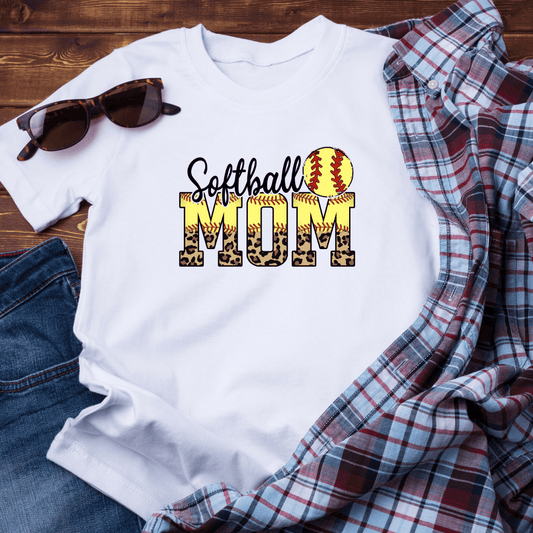 Softball Mom Leopard Print