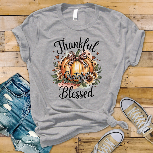 Thankful Grateful Blessed Script