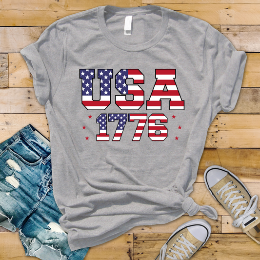 USA 1776 Stars And Stripes Collegiate Font