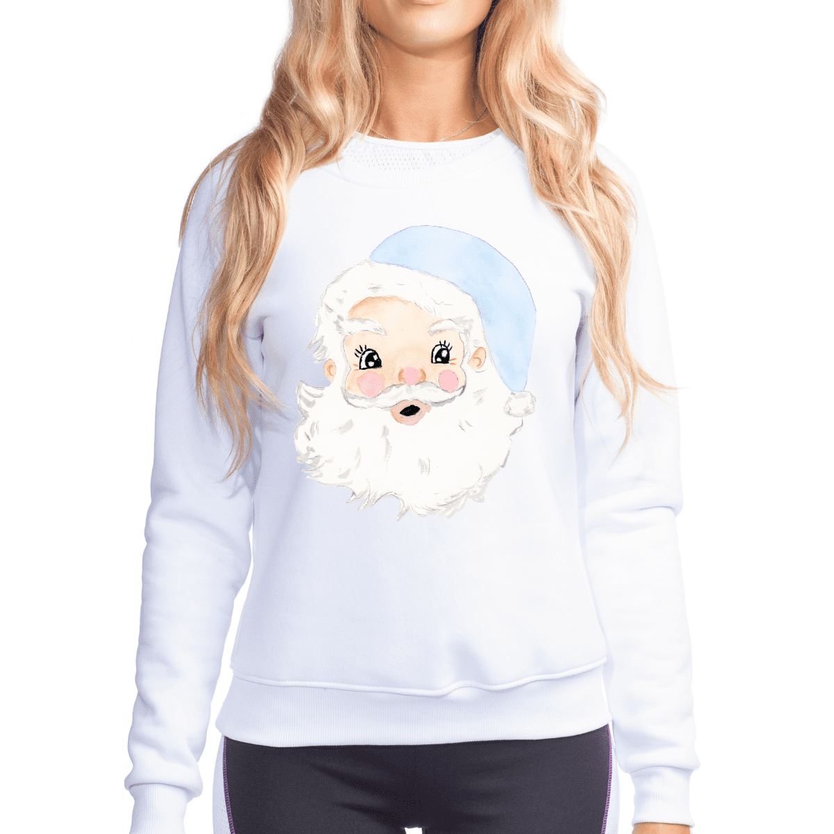 Watercolor Vintage Santa