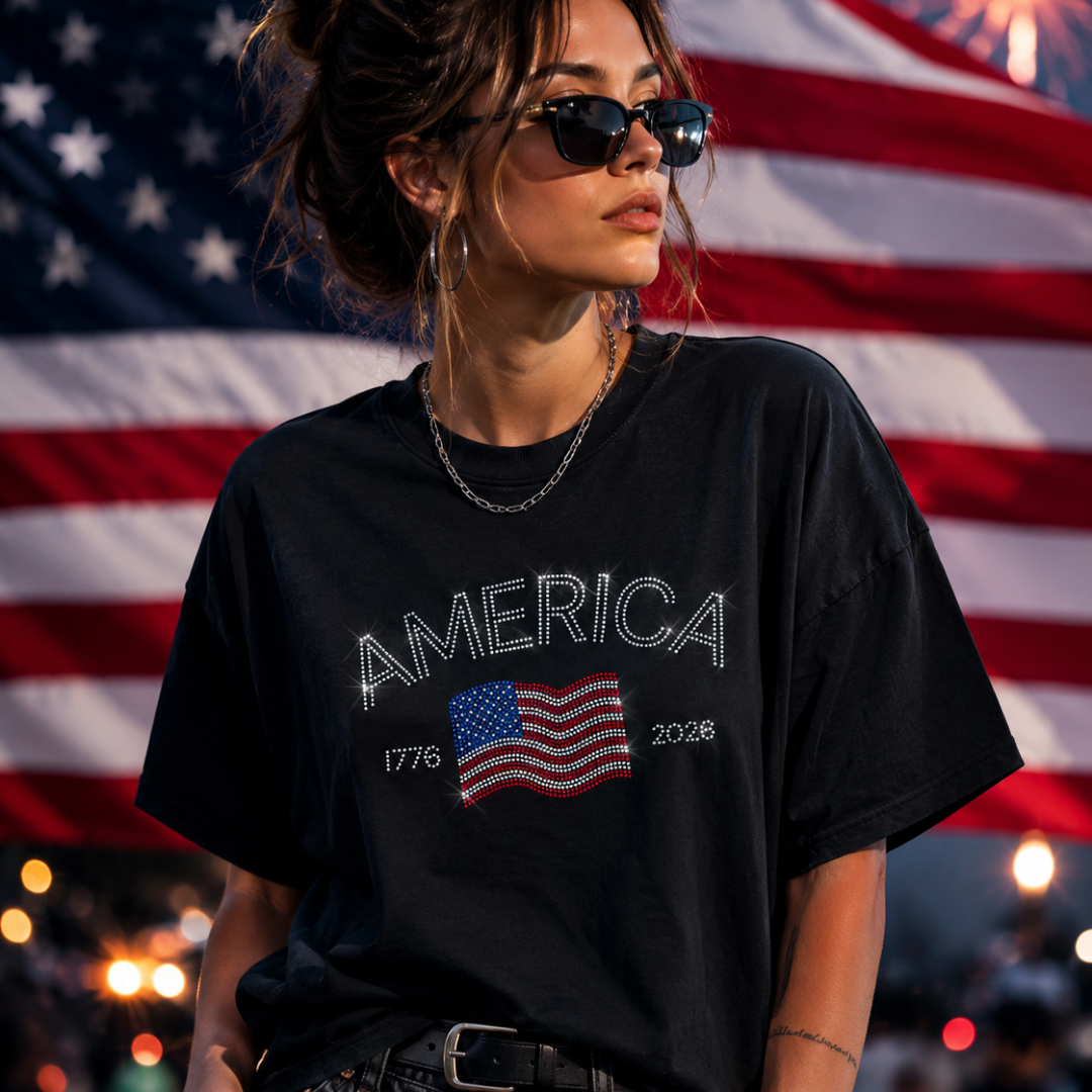 America 250 Years | Patriotic Spangle USA Shirt