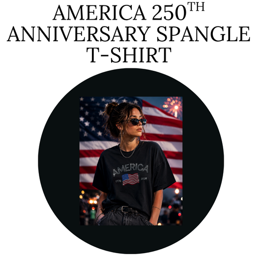 America 250 Years | Patriotic Spangle USA Shirt